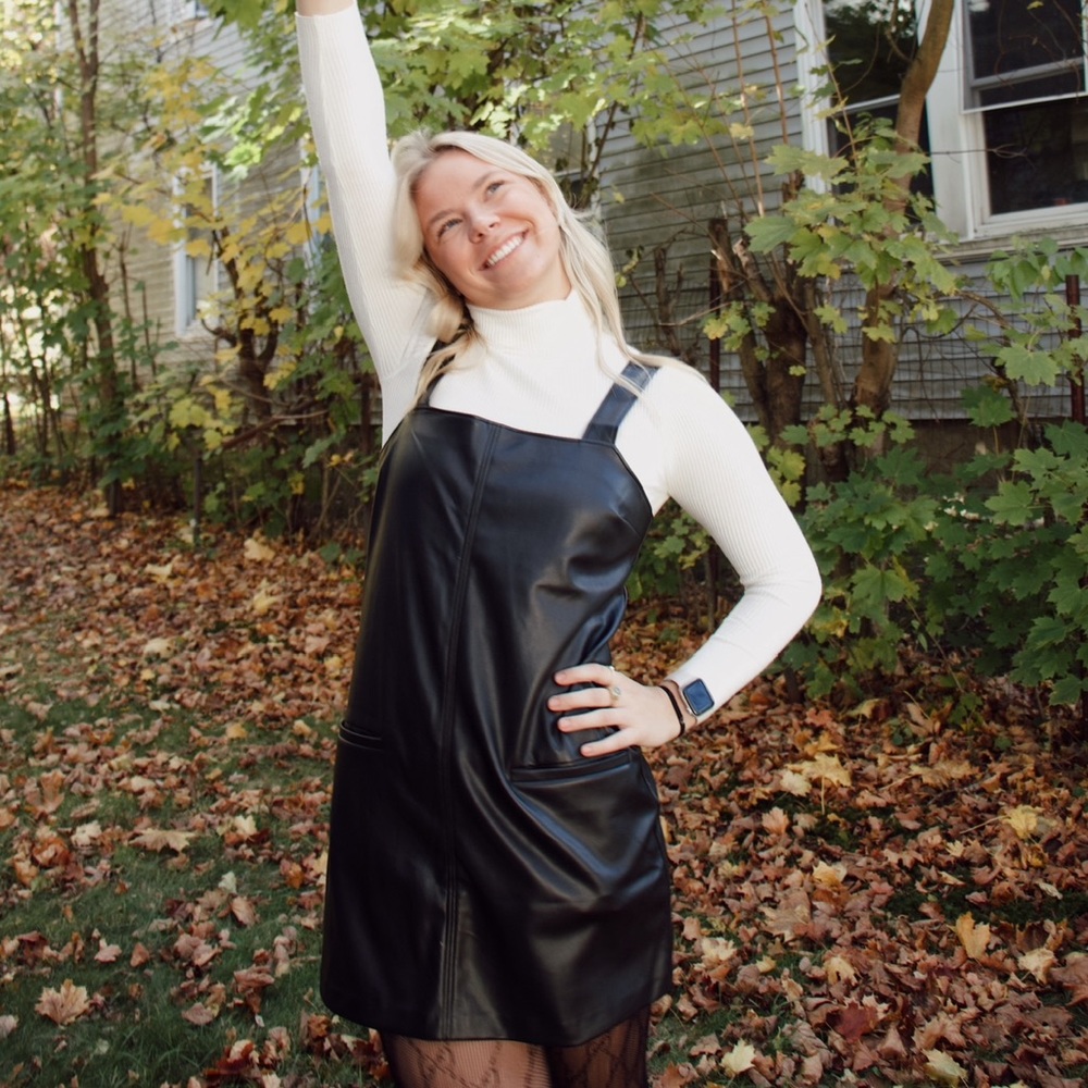 Leather dress! Abercrombie